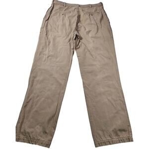 Terramar L 36 khaki deep pocket heavy cotton pants men's vintage grass roots #